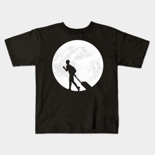 Traveler in Full Moon Kids T-Shirt